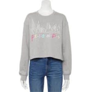 Warner Bros. Gray F.R.I.E.N.D.S sweatshirt crop top